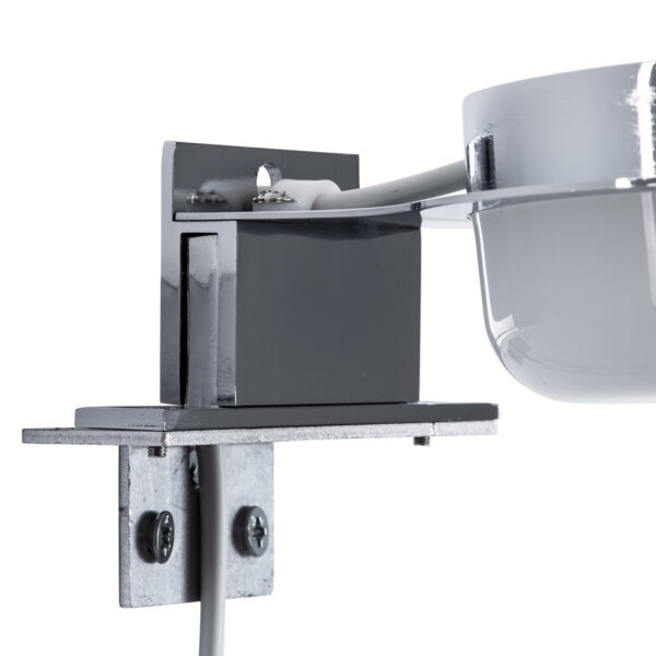 GloboStar® KIARA 60402 Μοντέρνο Φωτιστικό Τοίχου – Απλίκα Καθρέπτη Μπάνιου με 3 Τρόπους Τοποθέτησης LED 5W 560lm 120° AC 220-240V IP44 Μ10 x Π13 x Υ3cm – Φυσικό Λευκό 4500K – Χρώμιο Νίκελ – 3 Χρόνια Εγγύηση