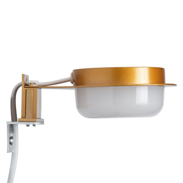 GloboStar® KIARA 60403 Μοντέρνο Φωτιστικό Τοίχου – Απλίκα Καθρέπτη Μπάνιου με 3 Τρόπους Τοποθέτησης LED 5W 560lm 120° AC 220-240V IP44 Μ10 x Π13 x Υ3cm – Φυσικό Λευκό 4500K – Χάλκινο – 3 Years Warranty
