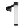 GloboStar® ELSA 60404 Μοντέρνο Φωτιστικό Τοίχου – Απλίκα Καθρέπτη Μπάνιου – Πίνακα 1 x G9 360° AC 220-240V IP44 Μ3.5 x Π13.5 x Υ20cm – Μαύρο – 5 Χρόνια Εγγύηση