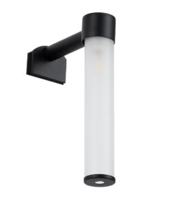 GloboStar® ELSA 60404 Μοντέρνο Φωτιστικό Τοίχου – Απλίκα Καθρέπτη Μπάνιου – Πίνακα 1 x G9 360° AC 220-240V IP44 Μ3.5 x Π13.5 x Υ20cm – Μαύρο – 5 Χρόνια Εγγύηση