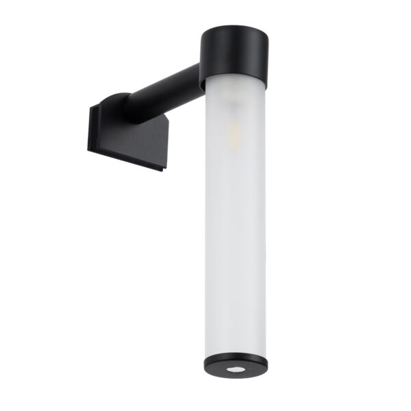 GloboStar® ELSA 60404 Μοντέρνο Φωτιστικό Τοίχου – Απλίκα Καθρέπτη Μπάνιου – Πίνακα 1 x G9 360° AC 220-240V IP44 Μ3.5 x Π13.5 x Υ20cm – Μαύρο – 5 Χρόνια Εγγύηση
