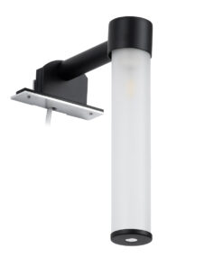 GloboStar® ELSA 60404 Μοντέρνο Φωτιστικό Τοίχου – Απλίκα Καθρέπτη Μπάνιου – Πίνακα 1 x G9 360° AC 220-240V IP44 Μ3.5 x Π13.5 x Υ20cm – Μαύρο – 5 Χρόνια Εγγύηση