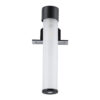 GloboStar® ELSA 60404 Μοντέρνο Φωτιστικό Τοίχου – Απλίκα Καθρέπτη Μπάνιου – Πίνακα 1 x G9 360° AC 220-240V IP44 Μ3.5 x Π13.5 x Υ20cm – Μαύρο – 5 Χρόνια Εγγύηση