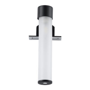 GloboStar® ELSA 60404 Μοντέρνο Φωτιστικό Τοίχου – Απλίκα Καθρέπτη Μπάνιου – Πίνακα 1 x G9 360° AC 220-240V IP44 Μ3.5 x Π13.5 x Υ20cm – Μαύρο – 5 Χρόνια Εγγύηση