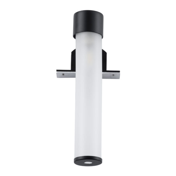 GloboStar® ELSA 60404 Μοντέρνο Φωτιστικό Τοίχου – Απλίκα Καθρέπτη Μπάνιου – Πίνακα 1 x G9 360° AC 220-240V IP44 Μ3.5 x Π13.5 x Υ20cm – Μαύρο – 5 Χρόνια Εγγύηση