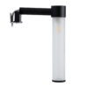 GloboStar® ELSA 60404 Μοντέρνο Φωτιστικό Τοίχου – Απλίκα Καθρέπτη Μπάνιου – Πίνακα 1 x G9 360° AC 220-240V IP44 Μ3.5 x Π13.5 x Υ20cm – Μαύρο – 5 Χρόνια Εγγύηση