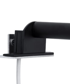 GloboStar® ELSA 60404 Μοντέρνο Φωτιστικό Τοίχου – Απλίκα Καθρέπτη Μπάνιου – Πίνακα 1 x G9 360° AC 220-240V IP44 Μ3.5 x Π13.5 x Υ20cm – Μαύρο – 5 Χρόνια Εγγύηση