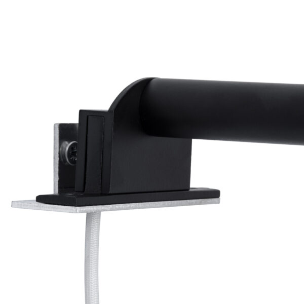 GloboStar® ELSA 60404 Μοντέρνο Φωτιστικό Τοίχου – Απλίκα Καθρέπτη Μπάνιου – Πίνακα 1 x G9 360° AC 220-240V IP44 Μ3.5 x Π13.5 x Υ20cm – Μαύρο – 5 Χρόνια Εγγύηση