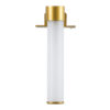GloboStar® ELSA 60405 Μοντέρνο Φωτιστικό Τοίχου – Απλίκα Καθρέπτη Μπάνιου – Πίνακα 1 x G9 360° AC 220-240V IP44 Μ3.5 x Π13.5 x Υ20cm – Χρυσό – 5 Χρόνια Εγγύηση
