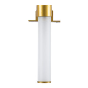 GloboStar® ELSA 60405 Μοντέρνο Φωτιστικό Τοίχου – Απλίκα Καθρέπτη Μπάνιου – Πίνακα 1 x G9 360° AC 220-240V IP44 Μ3.5 x Π13.5 x Υ20cm – Χρυσό – 5 Χρόνια Εγγύηση