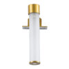 GloboStar® ELSA 60405 Μοντέρνο Φωτιστικό Τοίχου – Απλίκα Καθρέπτη Μπάνιου – Πίνακα 1 x G9 360° AC 220-240V IP44 Μ3.5 x Π13.5 x Υ20cm – Χρυσό – 5 Χρόνια Εγγύηση
