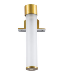 GloboStar® ELSA 60405 Μοντέρνο Φωτιστικό Τοίχου – Απλίκα Καθρέπτη Μπάνιου – Πίνακα 1 x G9 360° AC 220-240V IP44 Μ3.5 x Π13.5 x Υ20cm – Χρυσό – 5 Χρόνια Εγγύηση