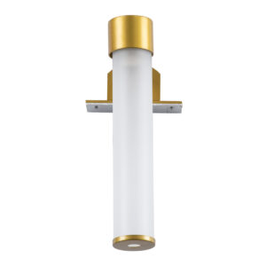 GloboStar® ELSA 60405 Μοντέρνο Φωτιστικό Τοίχου – Απλίκα Καθρέπτη Μπάνιου – Πίνακα 1 x G9 360° AC 220-240V IP44 Μ3.5 x Π13.5 x Υ20cm – Χρυσό – 5 Χρόνια Εγγύηση