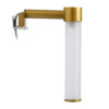 GloboStar® ELSA 60405 Μοντέρνο Φωτιστικό Τοίχου – Απλίκα Καθρέπτη Μπάνιου – Πίνακα 1 x G9 360° AC 220-240V IP44 Μ3.5 x Π13.5 x Υ20cm – Χρυσό – 5 Χρόνια Εγγύηση