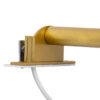 GloboStar® ELSA 60405 Μοντέρνο Φωτιστικό Τοίχου – Απλίκα Καθρέπτη Μπάνιου – Πίνακα 1 x G9 360° AC 220-240V IP44 Μ3.5 x Π13.5 x Υ20cm – Χρυσό – 5 Χρόνια Εγγύηση