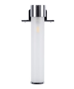 GloboStar® ELSA 60406 Μοντέρνο Φωτιστικό Τοίχου – Απλίκα Καθρέπτη Μπάνιου – Πίνακα 1 x G9 360° AC 220-240V IP44 Μ3.5 x Π13.5 x Υ20cm – Χρώμιο Νίκελ – 5 Χρόνια Εγγύηση