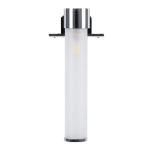 GloboStar® ELSA 60406 Μοντέρνο Φωτιστικό Τοίχου – Απλίκα Καθρέπτη Μπάνιου – Πίνακα 1 x G9 360° AC 220-240V IP44 Μ3.5 x Π13.5 x Υ20cm – Χρώμιο Νίκελ – 5 Χρόνια Εγγύηση