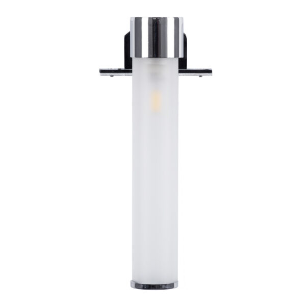 GloboStar® ELSA 60406 Μοντέρνο Φωτιστικό Τοίχου – Απλίκα Καθρέπτη Μπάνιου – Πίνακα 1 x G9 360° AC 220-240V IP44 Μ3.5 x Π13.5 x Υ20cm – Χρώμιο Νίκελ – 5 Χρόνια Εγγύηση