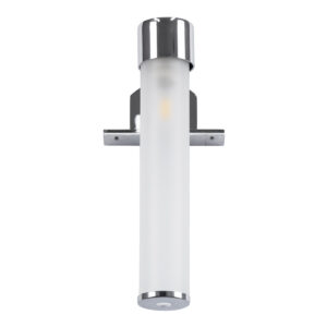 GloboStar® ELSA 60406 Μοντέρνο Φωτιστικό Τοίχου – Απλίκα Καθρέπτη Μπάνιου – Πίνακα 1 x G9 360° AC 220-240V IP44 Μ3.5 x Π13.5 x Υ20cm – Χρώμιο Νίκελ – 5 Χρόνια Εγγύηση