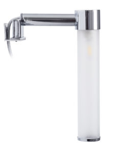 GloboStar® ELSA 60406 Μοντέρνο Φωτιστικό Τοίχου – Απλίκα Καθρέπτη Μπάνιου – Πίνακα 1 x G9 360° AC 220-240V IP44 Μ3.5 x Π13.5 x Υ20cm – Χρώμιο Νίκελ – 5 Χρόνια Εγγύηση