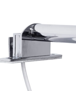 GloboStar® ELSA 60406 Μοντέρνο Φωτιστικό Τοίχου – Απλίκα Καθρέπτη Μπάνιου – Πίνακα 1 x G9 360° AC 220-240V IP44 Μ3.5 x Π13.5 x Υ20cm – Χρώμιο Νίκελ – 5 Χρόνια Εγγύηση