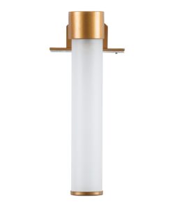 GloboStar® ELSA 60407 Μοντέρνο Φωτιστικό Τοίχου – Απλίκα Καθρέπτη Μπάνιου – Πίνακα 1 x G9 360° AC 220-240V IP44 Μ3.5 x Π13.5 x Υ20cm – Χάλκινο – 5 Years Warranty