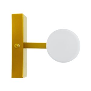 GloboStar® ANAIS 60409 Μοντέρνο Φωτιστικό Τοίχου – Απλίκα Καθρέπτη Μπάνιου – Πίνακα 2 x G9 270° AC 220-240V IP44 Μ34 x Π12 x Υ11cm – Χρυσό – 5 Years Warranty