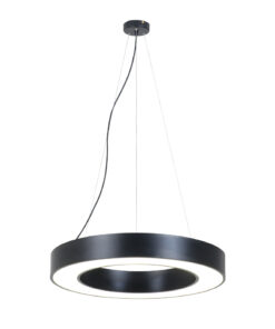 InLight Κρεμαστό φωτιστικό LED 60W 3000K σε μαύρη απόχρωση D:100cm (6041-100-BL)