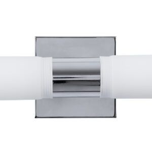 GloboStar® ANAIS 60410 Μοντέρνο Φωτιστικό Τοίχου – Απλίκα Καθρέπτη Μπάνιου – Πίνακα 2 x G9 270° AC 220-240V IP44 Μ34 x Π12 x Υ11cm – Χρώμιο Νίκελ – 5 Χρόνια Εγγύηση