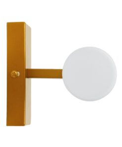 GloboStar® ANAIS 60411 Μοντέρνο Φωτιστικό Τοίχου – Απλίκα Καθρέπτη Μπάνιου – Πίνακα 2 x G9 270° AC 220-240V IP44 Μ34 x Π12 x Υ11cm – Χάλκινο – 5 Years Warranty