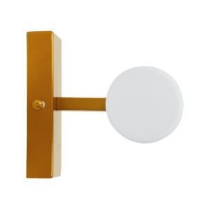 GloboStar® ANAIS 60411 Μοντέρνο Φωτιστικό Τοίχου – Απλίκα Καθρέπτη Μπάνιου – Πίνακα 2 x G9 270° AC 220-240V IP44 Μ34 x Π12 x Υ11cm – Χάλκινο – 5 Years Warranty