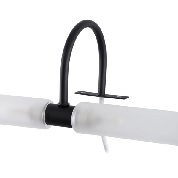 GloboStar® FLORA 60412 Μοντέρνο Φωτιστικό Τοίχου – Απλίκα Καθρέπτη Μπάνιου – Πίνακα 2 x G9 270° AC 220-240V IP44 Μ31 x Π13 x Υ12cm – Μαύρο – 5 Years Warranty