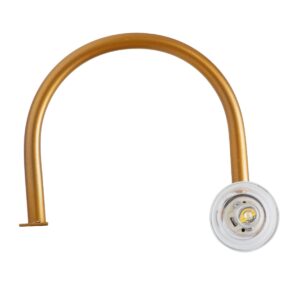 GloboStar® FLORA 60415 Μοντέρνο Φωτιστικό Τοίχου – Απλίκα Καθρέπτη Μπάνιου – Πίνακα 2 x G9 270° AC 220-240V IP44 Μ31 x Π13 x Υ12cm – Χάλκινο – 5 Years Warranty