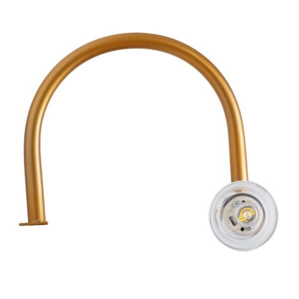 GloboStar® FLORA 60415 Μοντέρνο Φωτιστικό Τοίχου – Απλίκα Καθρέπτη Μπάνιου – Πίνακα 2 x G9 270° AC 220-240V IP44 Μ31 x Π13 x Υ12cm – Χάλκινο – 5 Years Warranty