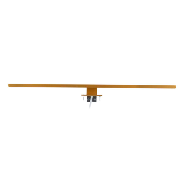GloboStar® NINA 60423 Μοντέρνο Φωτιστικό Τοίχου – Απλίκα Καθρέπτη Μπάνιου – Πίνακα LED 12W 1400lm 120° AC 220-240V IP44 Μ60 x Π10.5 x Υ4cm – Φυσικό Λευκό 4500K – Χάλκινο – 3 Χρόνια Εγγύηση