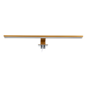 GloboStar® NINA 60423 Μοντέρνο Φωτιστικό Τοίχου – Απλίκα Καθρέπτη Μπάνιου – Πίνακα LED 12W 1400lm 120° AC 220-240V IP44 Μ60 x Π10.5 x Υ4cm – Φυσικό Λευκό 4500K – Χάλκινο – 3 Χρόνια Εγγύηση