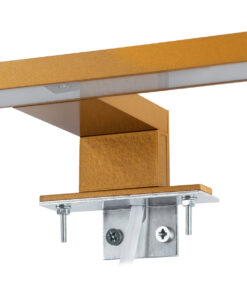 GloboStar® NINA 60423 Μοντέρνο Φωτιστικό Τοίχου – Απλίκα Καθρέπτη Μπάνιου – Πίνακα LED 12W 1400lm 120° AC 220-240V IP44 Μ60 x Π10.5 x Υ4cm – Φυσικό Λευκό 4500K – Χάλκινο – 3 Χρόνια Εγγύηση