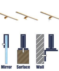 GloboStar® NINA 60423 Μοντέρνο Φωτιστικό Τοίχου – Απλίκα Καθρέπτη Μπάνιου – Πίνακα LED 12W 1400lm 120° AC 220-240V IP44 Μ60 x Π10.5 x Υ4cm – Φυσικό Λευκό 4500K – Χάλκινο – 3 Χρόνια Εγγύηση