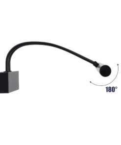 GloboStar® LAURA 60424 Μοντέρνο Φωτιστικό Τοίχου – Απλίκα Καθρέπτη Μπάνιου – Πίνακα LED 12W 1400lm 120° AC 220-240V IP44 Μ60 x Π27 x Υ13cm – Φυσικό Λευκό 4500K – Μαύρο – 3 Years Warranty