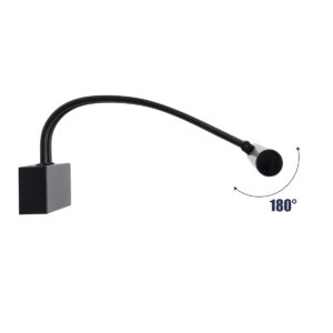 GloboStar® LAURA 60424 Μοντέρνο Φωτιστικό Τοίχου – Απλίκα Καθρέπτη Μπάνιου – Πίνακα LED 12W 1400lm 120° AC 220-240V IP44 Μ60 x Π27 x Υ13cm – Φυσικό Λευκό 4500K – Μαύρο – 3 Years Warranty
