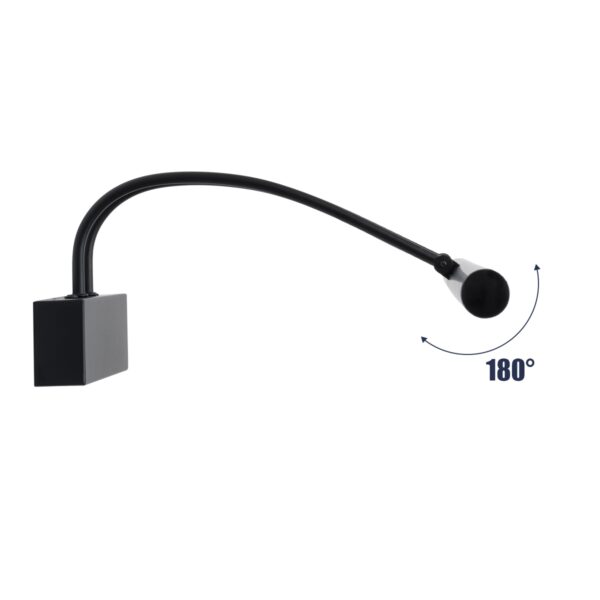 GloboStar® LAURA 60424 Μοντέρνο Φωτιστικό Τοίχου – Απλίκα Καθρέπτη Μπάνιου – Πίνακα LED 12W 1400lm 120° AC 220-240V IP44 Μ60 x Π27 x Υ13cm – Φυσικό Λευκό 4500K – Μαύρο – 3 Years Warranty