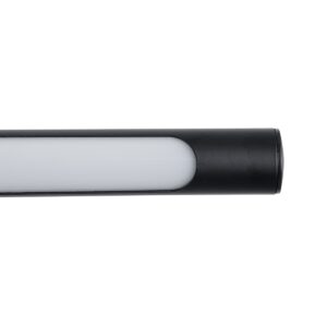 GloboStar® LAURA 60424 Μοντέρνο Φωτιστικό Τοίχου – Απλίκα Καθρέπτη Μπάνιου – Πίνακα LED 12W 1400lm 120° AC 220-240V IP44 Μ60 x Π27 x Υ13cm – Φυσικό Λευκό 4500K – Μαύρο – 3 Years Warranty