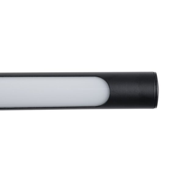 GloboStar® LAURA 60424 Μοντέρνο Φωτιστικό Τοίχου – Απλίκα Καθρέπτη Μπάνιου – Πίνακα LED 12W 1400lm 120° AC 220-240V IP44 Μ60 x Π27 x Υ13cm – Φυσικό Λευκό 4500K – Μαύρο – 3 Years Warranty
