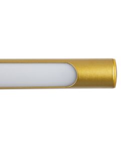 GloboStar® LAURA 60425 Μοντέρνο Φωτιστικό Τοίχου – Απλίκα Καθρέπτη Μπάνιου – Πίνακα LED 12W 1400lm 120° AC 220-240V IP44 Μ60 x Π27 x Υ13cm – Φυσικό Λευκό 4500K – Χρυσό – 3 Years Warranty