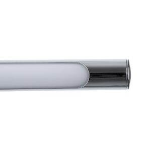 GloboStar® LAURA 60426 Μοντέρνο Φωτιστικό Τοίχου – Απλίκα Καθρέπτη Μπάνιου – Πίνακα LED 12W 1400lm 120° AC 220-240V IP44 Μ60 x Π27 x Υ13cm – Φυσικό Λευκό 4500K – Χρώμιο Νίκελ – 3 Years Warranty