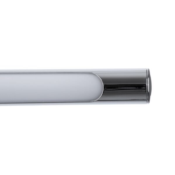 GloboStar® LAURA 60426 Μοντέρνο Φωτιστικό Τοίχου – Απλίκα Καθρέπτη Μπάνιου – Πίνακα LED 12W 1400lm 120° AC 220-240V IP44 Μ60 x Π27 x Υ13cm – Φυσικό Λευκό 4500K – Χρώμιο Νίκελ – 3 Years Warranty