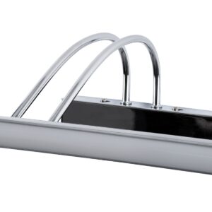 GloboStar® LAURA 60426 Μοντέρνο Φωτιστικό Τοίχου – Απλίκα Καθρέπτη Μπάνιου – Πίνακα LED 12W 1400lm 120° AC 220-240V IP44 Μ60 x Π27 x Υ13cm – Φυσικό Λευκό 4500K – Χρώμιο Νίκελ – 3 Years Warranty