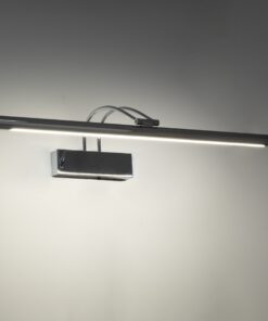 GloboStar® LAURA 60426 Μοντέρνο Φωτιστικό Τοίχου – Απλίκα Καθρέπτη Μπάνιου – Πίνακα LED 12W 1400lm 120° AC 220-240V IP44 Μ60 x Π27 x Υ13cm – Φυσικό Λευκό 4500K – Χρώμιο Νίκελ – 3 Years Warranty