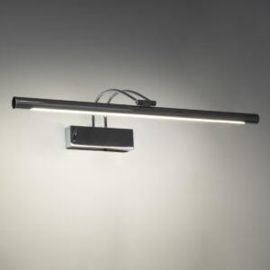 GloboStar® LAURA 60426 Μοντέρνο Φωτιστικό Τοίχου – Απλίκα Καθρέπτη Μπάνιου – Πίνακα LED 12W 1400lm 120° AC 220-240V IP44 Μ60 x Π27 x Υ13cm – Φυσικό Λευκό 4500K – Χρώμιο Νίκελ – 3 Years Warranty
