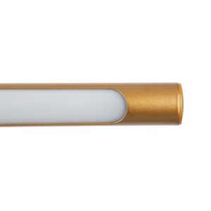 GloboStar® LAURA 60427 Μοντέρνο Φωτιστικό Τοίχου – Απλίκα Καθρέπτη Μπάνιου – Πίνακα LED 12W 1400lm 120° AC 220-240V IP44 Μ60 x Π27 x Υ13cm – Φυσικό Λευκό 4500K – Χάλκινο – 3 Years Warranty